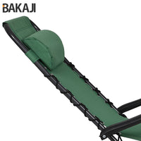 Sedia da Giardino Poltrona Relax Pieghevole Gravita Zero Acciaio Oxford Verde