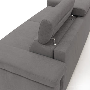 Giunone Divano letto mat. H18 200 cm (mat. 120x197 cm) grigio