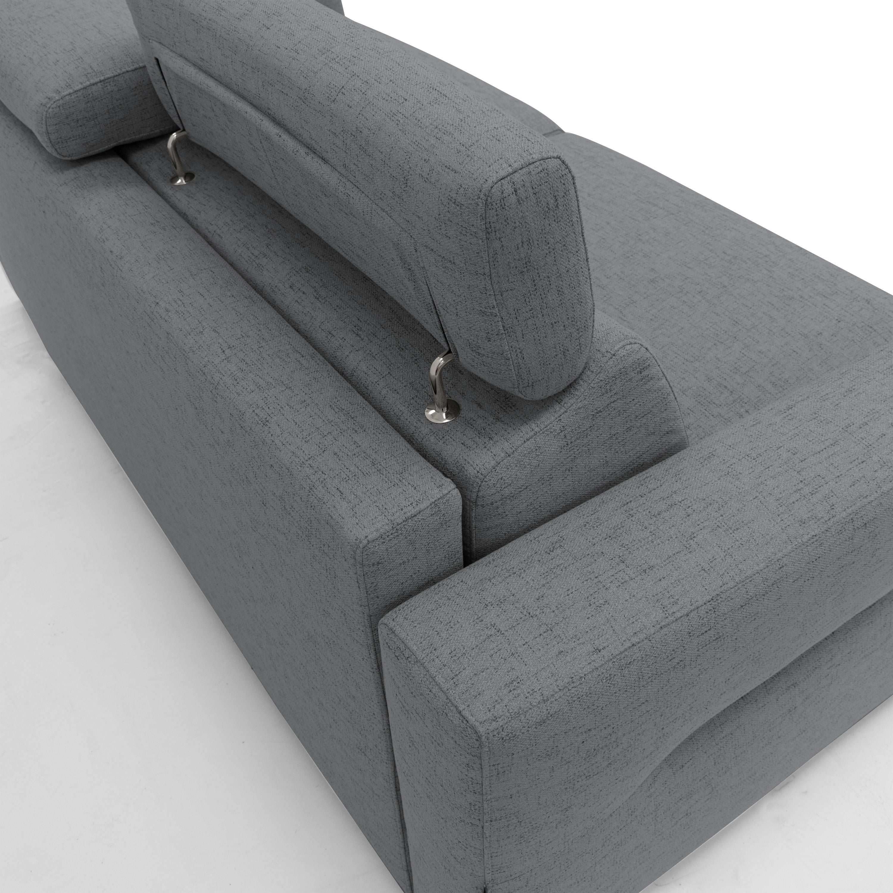 Avalon Divano letto con materasso H18 220 cm (mat. 160x197 cm) giallo