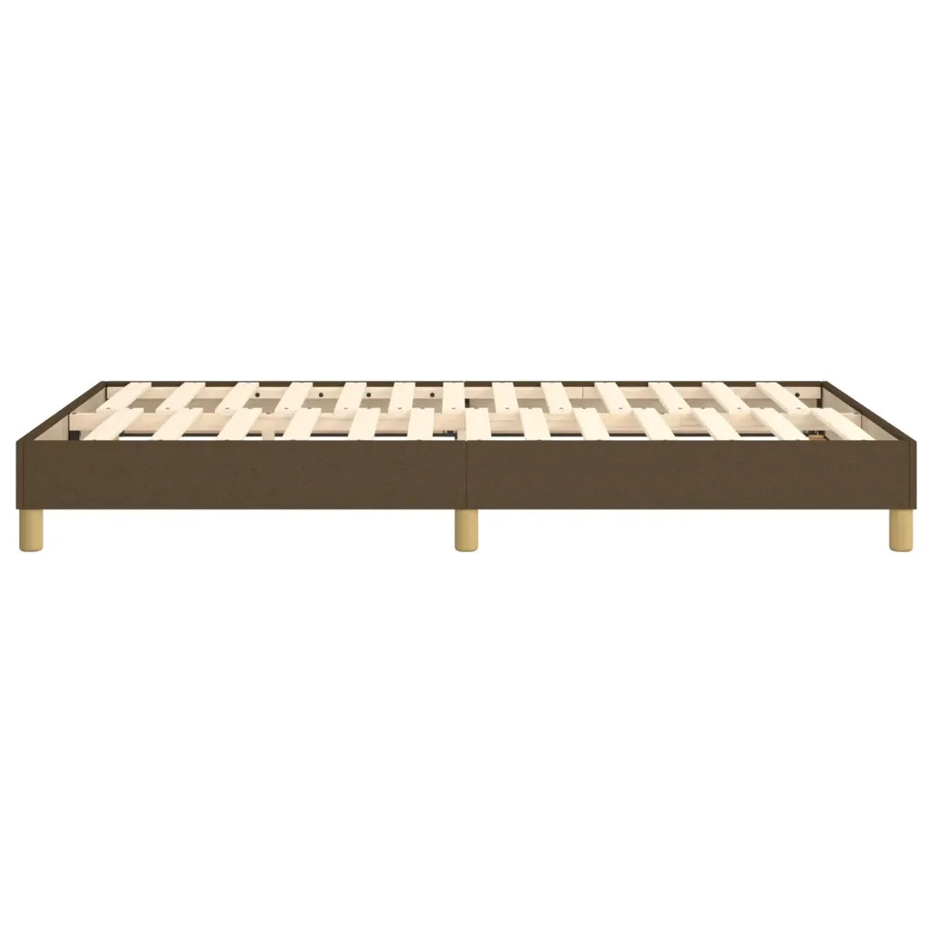 Struttura Letto a Rete a Molle Marrone Scuro 120x200 cm Tessuto 3120601