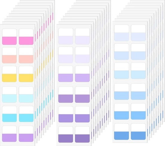 360 etichette adesive a colori multipli per indicizzazione libri di appunti per ufficio casa