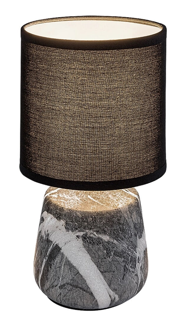 Lampada da tavolo Nalisa 1xE14 marmo nero Rabalux