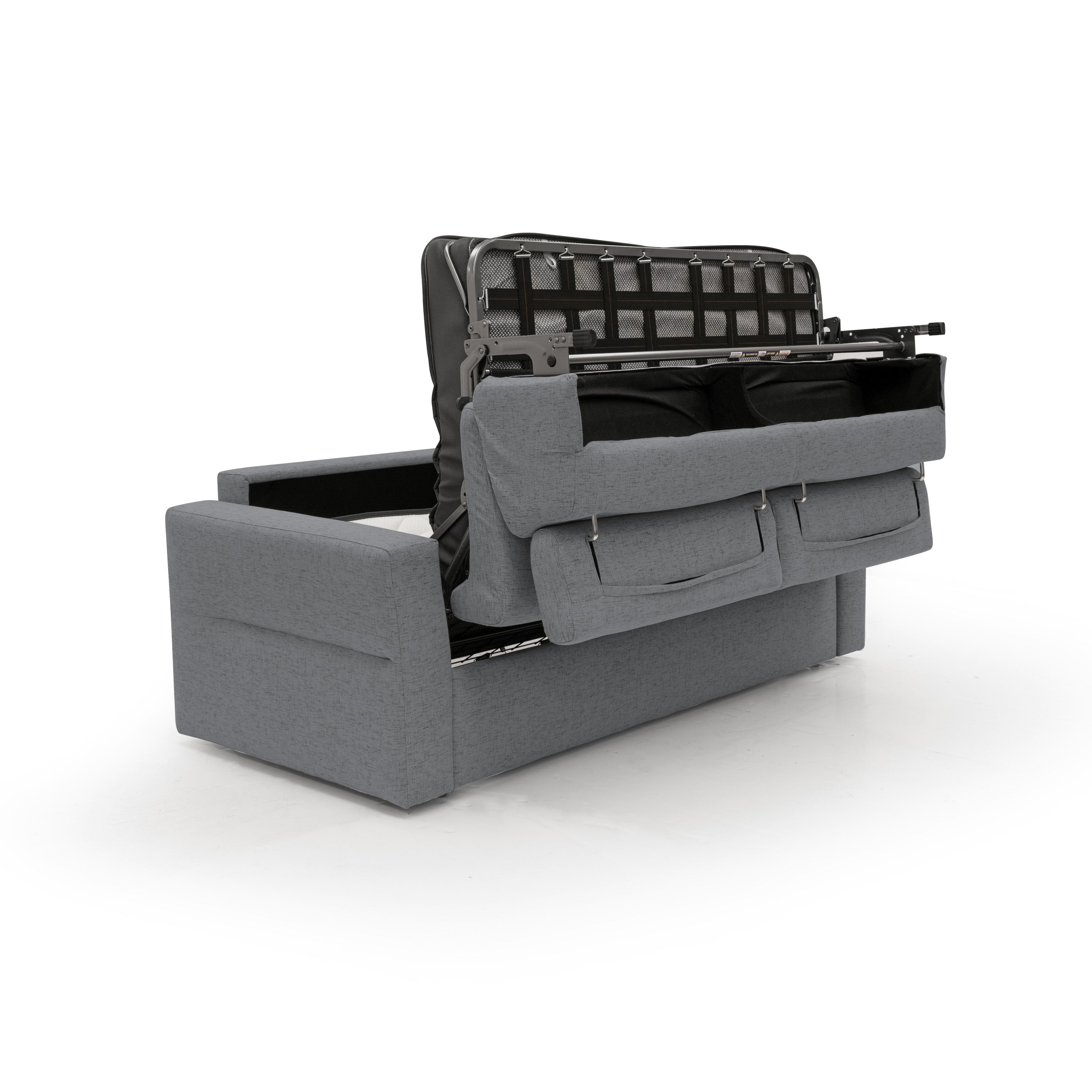 Avalon Divano letto con materasso H18 200 cm (mat. 140x197 cm) giallo