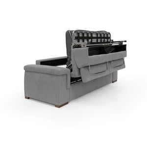 Giunone Divano letto mat. H18 200 cm (mat. 120x197 cm) grigio
