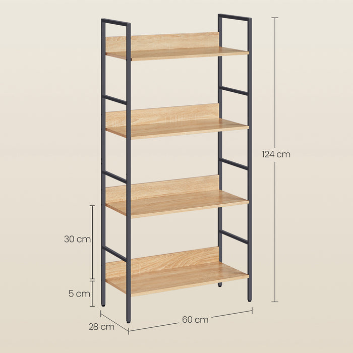 Libreria VALORA - Moderna 4 ripiani Sonoma Design LLS174B11