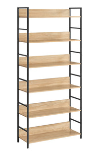 Libreria moderna VALORA a 6 ripiani - Sonoma - LLS176B11