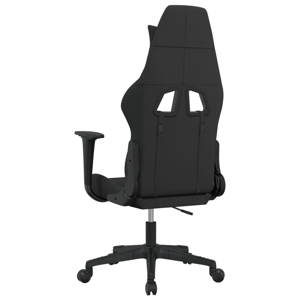 vidaXL Sedia da Gaming Nero e Tortora in Tessuto