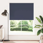 Tenda a Rullo Oscurante-Tenda da sole a rullo 144,4x230 cm Tessuto Larghezza 140 cm blu marino