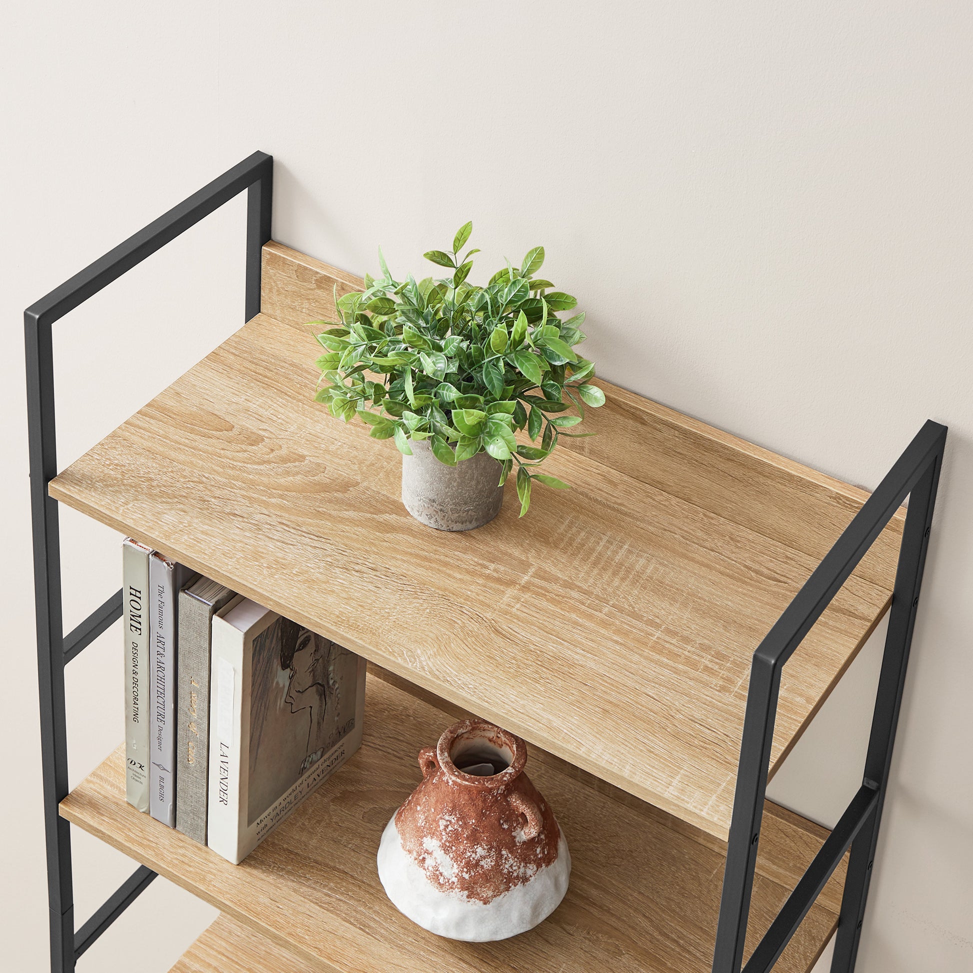 Libreria moderna VALORA a 6 ripiani - Sonoma - LLS176B11