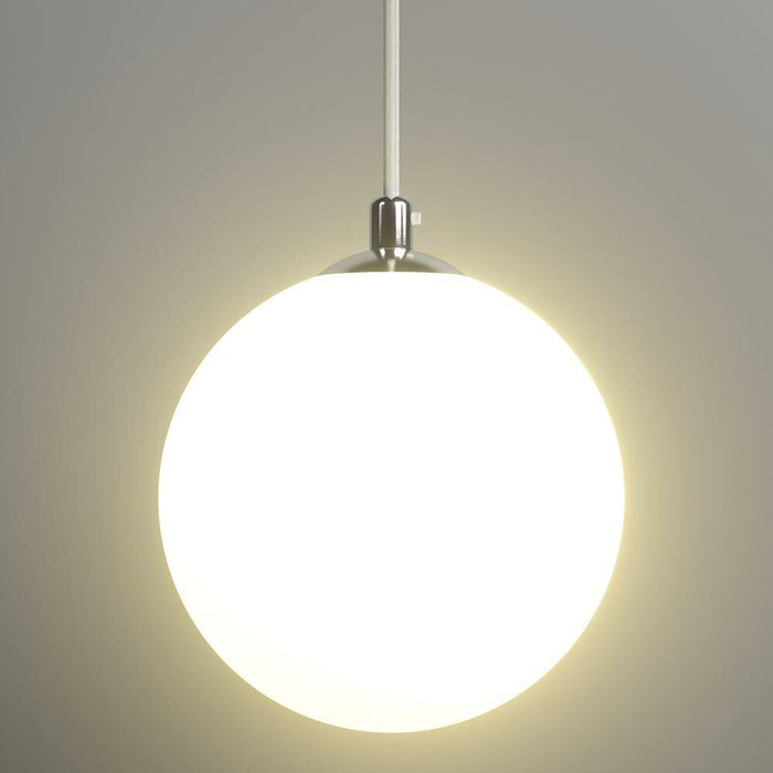 Lampadario Lampada Sospensione Sfera 15 cm Design Moderno Paralume Vetro E27