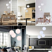 Lampadario Lampada Sospensione Sfera 15 cm Design Moderno Paralume Vetro E27