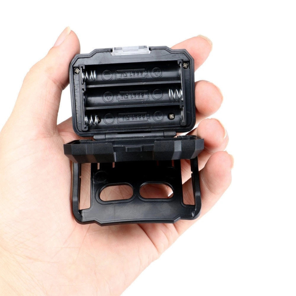 Trade Shop - Torcia Frontale Cob Da 3w 110lmn A Led Per Trekking Sport Lavoro Ricaricabile -