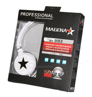 CUFFIE STEREO MP3 PC SPORT PIEGHEVOLE ETERNAL STAR BIANCO BIANCA STELLA NERO