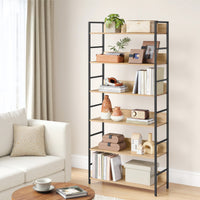 Libreria moderna VALORA a 6 ripiani - Sonoma - LLS176B11