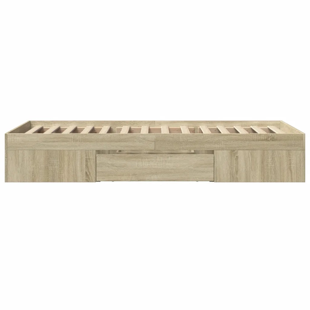 Giroletto senza Materasso Rovere Sonoma 90x190 cm in Truciolato 3295522