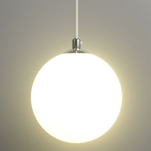 Lampadario Lampada Sospensione Sfera 35 cm Design Moderno Paralume Vetro E27