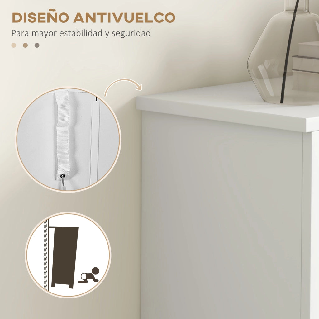 Armadio scarpe ¨C zephmum ¨C bianco 58x24x105 cm