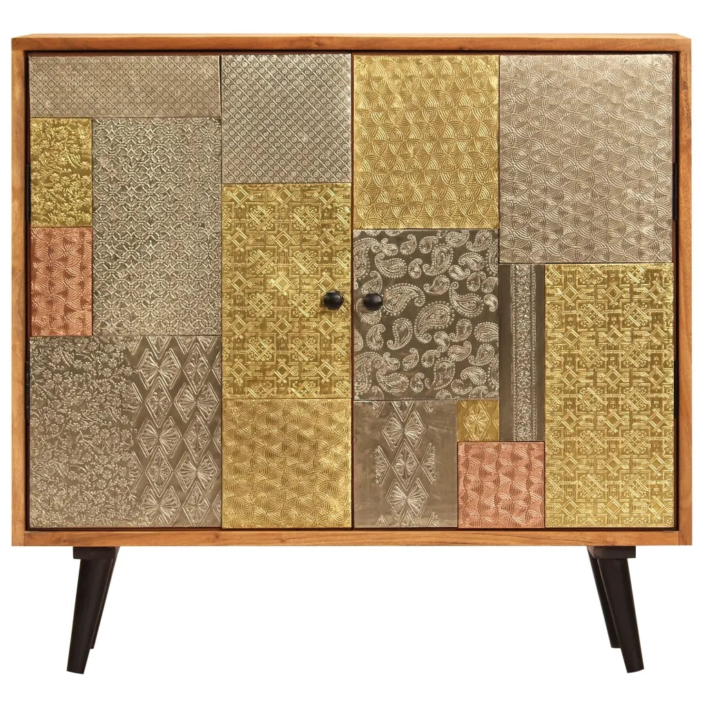 Credenza 80x30x75 cm in Legno Massello di Acacia 247683