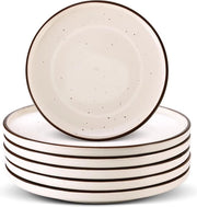 Tavolo da dessert, Piatto da dolce, Piatto da insalata, Tavolo da colazione, Tavolo da pranzo in ceramica, Set di tavoli da servire, Moderno, Set di tavoli per 6 persone, per dessert, insalata, colazione, dolce, antipasti, 20 cm.