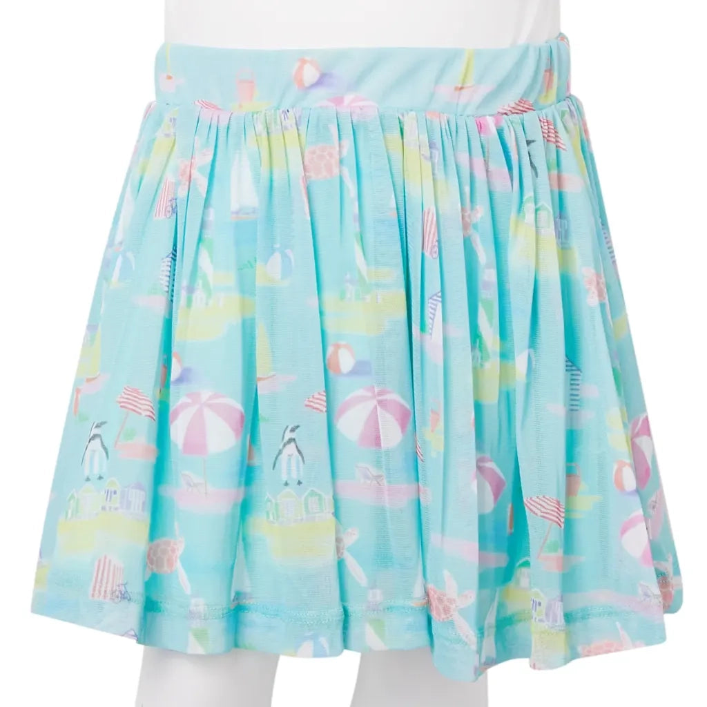 Gonna Plissettata da Bambina Acqua Chiaro 128 CFW2975486
