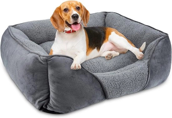 Letto per cani idrorepellente - piccoli cani - anti ansia - morbido - comodo - antiscivolo - letto per cani e gatti - misura 51 x 48 x 15 cm