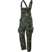 Topex 81-241-l salopette da lavo ro camo 65% cotone + 35% poliest