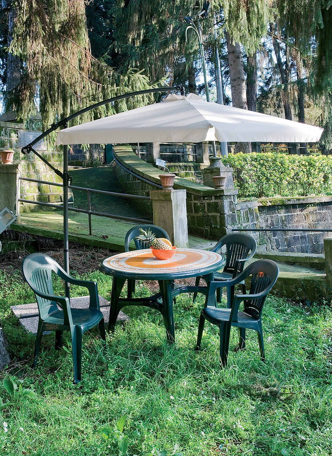 ombrellone acciaio decent."flyn" cm.300 ecr+ cod:ferx.3609