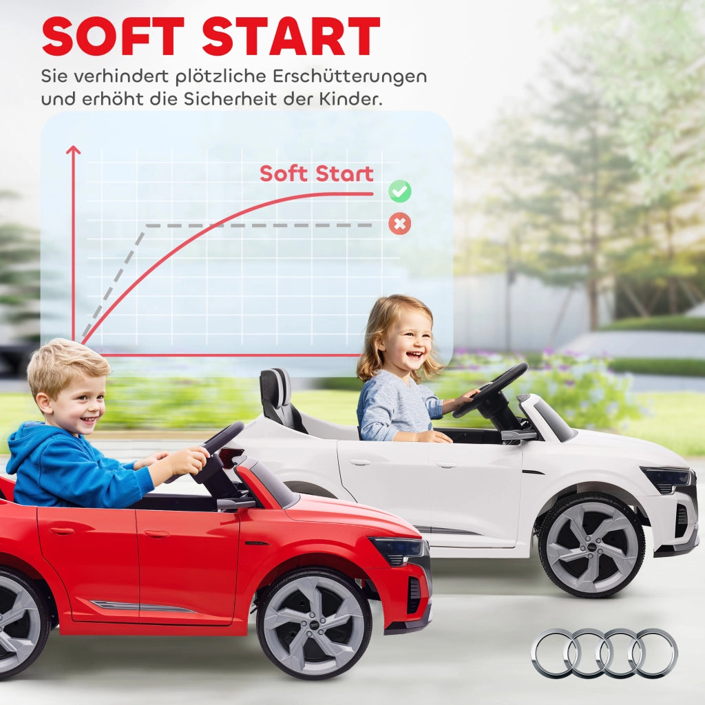 Auto elettrica per bambini Audi Q8 12V ¨C Minimal ¨C Rosso