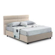 Brez, Letto Singolo Sfoderabile Made in Italy, Grigio Tortora