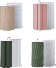 Molde per candele in silicone - 4 pezzi - per candele 3D - candele per artigianato - forme