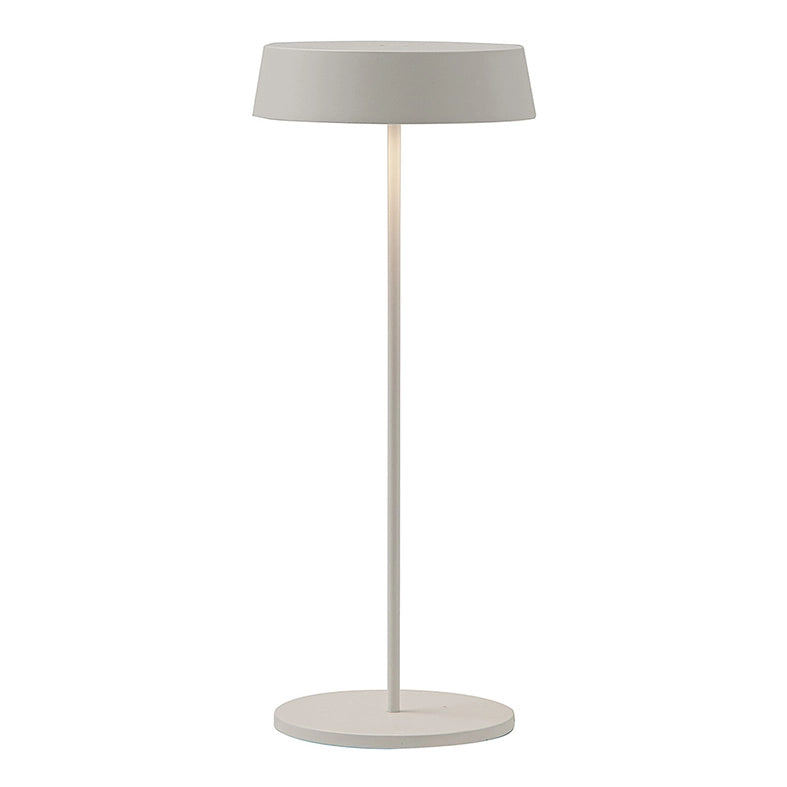 Inemuri Lampada da Tavolo Portatile Bianca LED 2,2W 2700K IP54, Ricaricabile USB, Dimmer Touch Integrato - Rossini Illuminazione