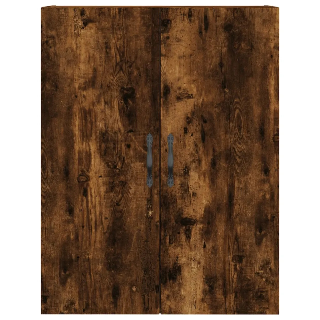 Credenza-Buffet-Armadio da cucina Rovere Fumo  69,5x34x180 cm in Legno Multistrato 977139