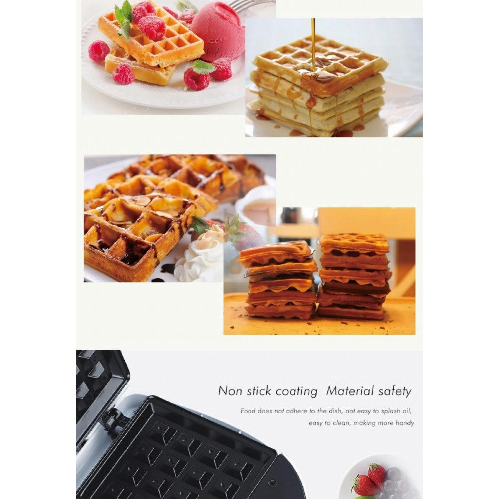 Trade Shop - Macchina Per Cialde A Cuore Piastra Waffle Acciaio Waffel Waffle Wafer 750w -