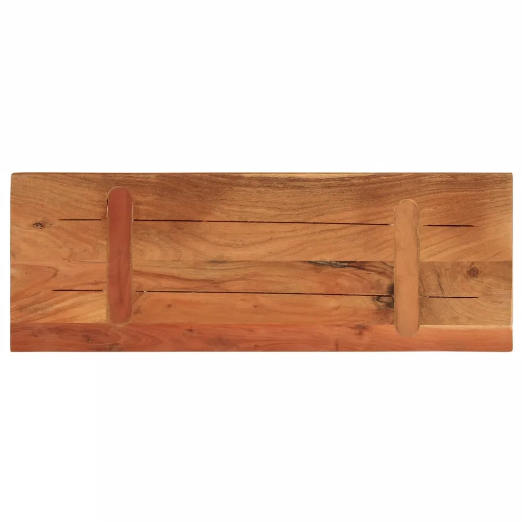 Piano Tavolo 90x20x3,8 cm Rettangolare Legno Massello Acacia 370948