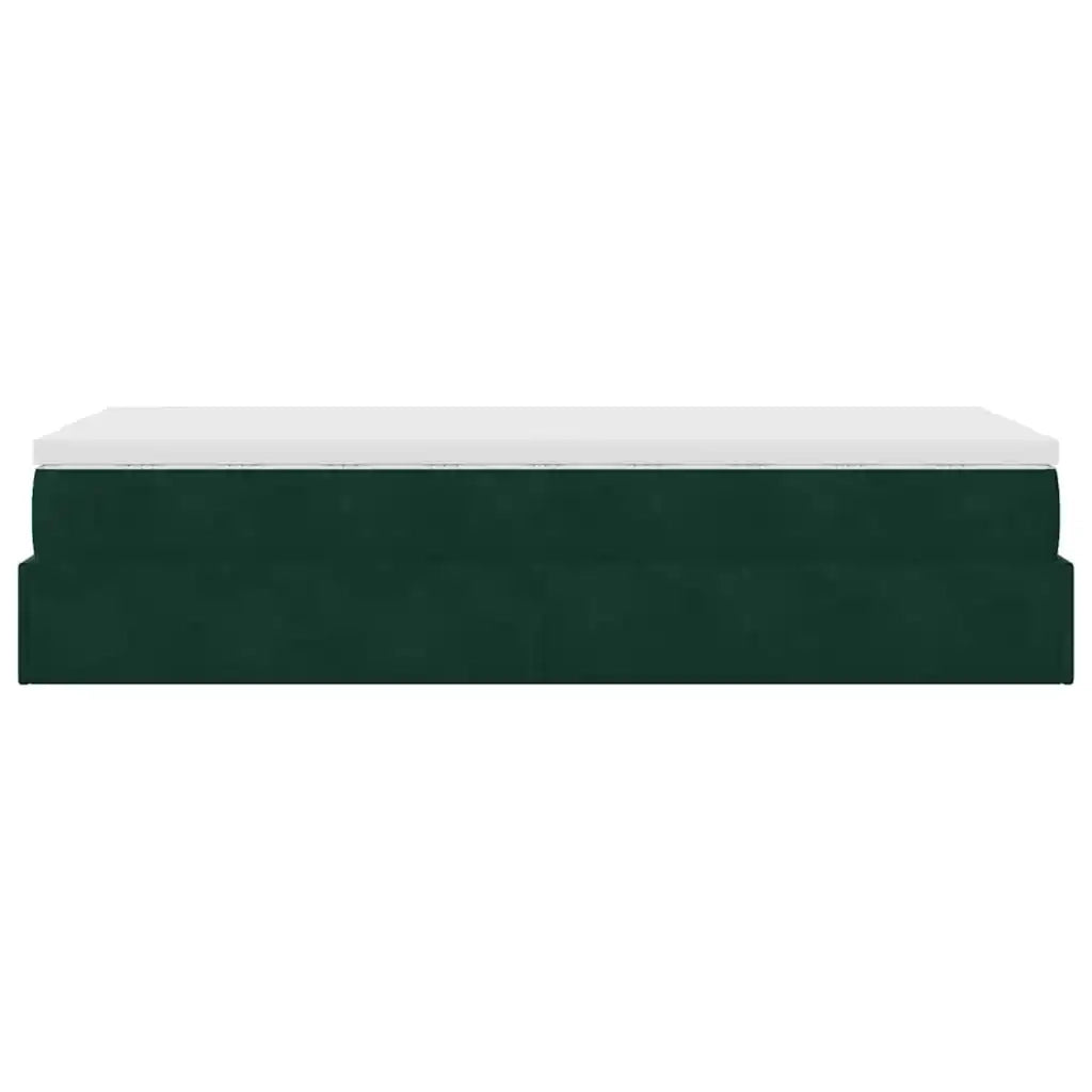 Struttura Letto Pouf con Materasso 90x190 cm in Velluto 3311156