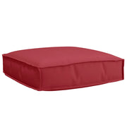 Cuscino per Pallet per Seduta Rosso Borgogna 60x60x12 cm Tessuto Oxford