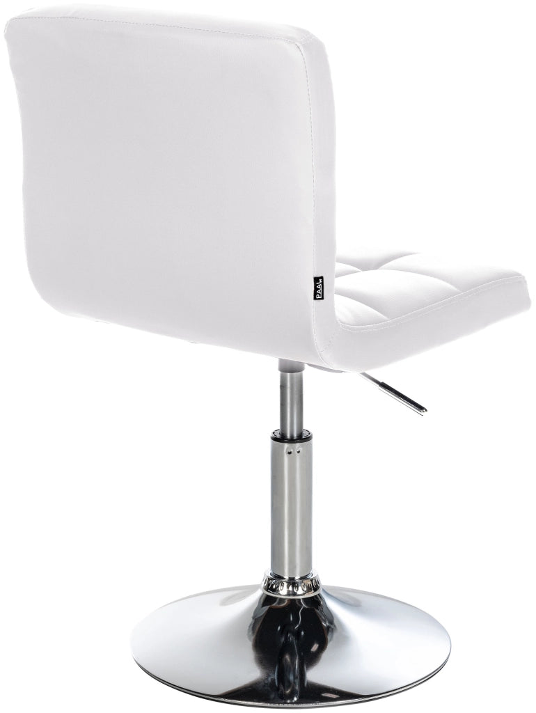 Sedia lounge Palma V2 in similpelle bianco