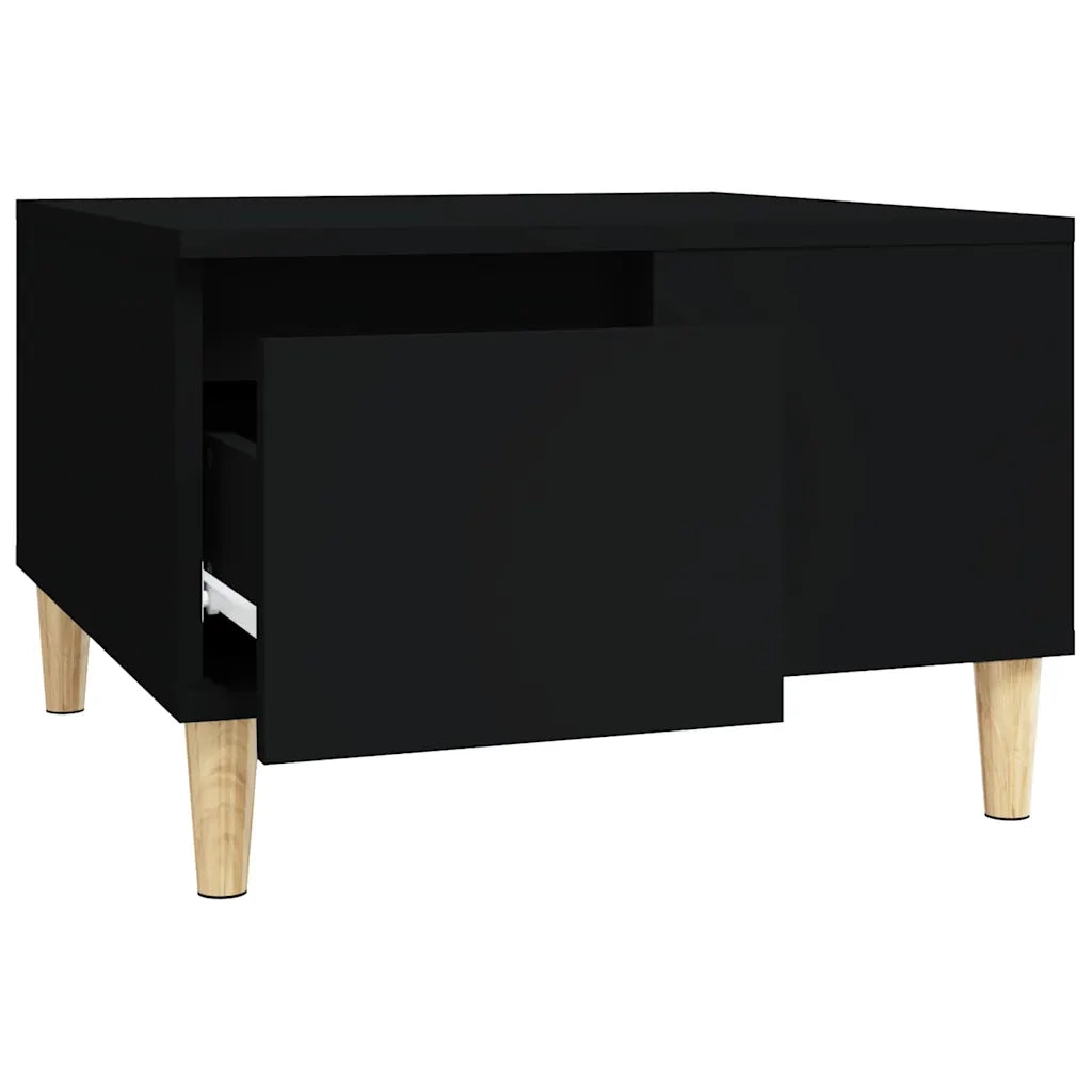 Tavolino da salotto | Tavolino da caff¨¨ | Tavolino da Soggiorno Nero 55x55x36,5 cm in Legno Multistrato