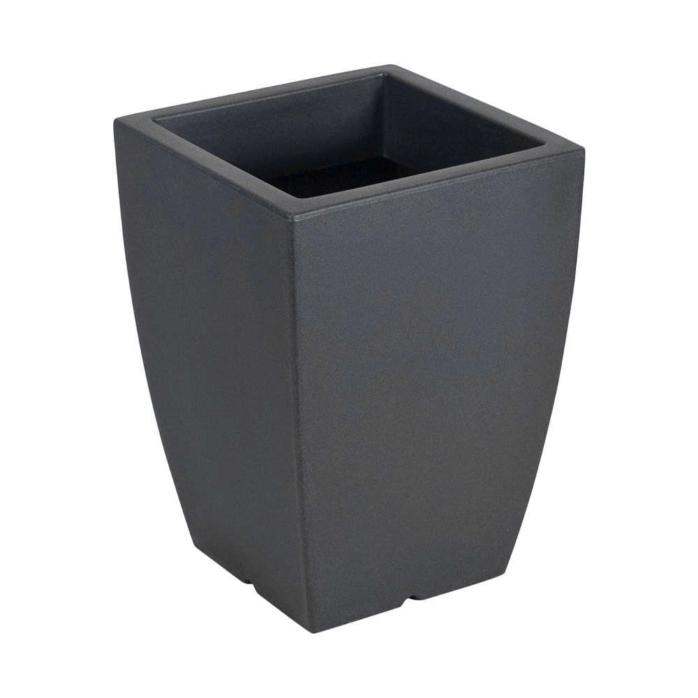 Vaso per Piante Interno Esterno Moderno Arredo Design Hydrus Idel Formato: 39 cm, Colore: Antracite