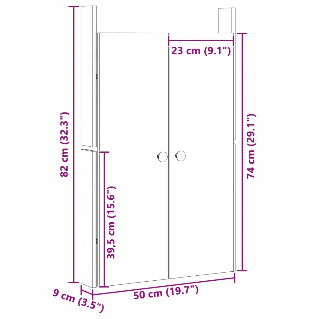 Porta da cucina MEPPEL Bianco 50 x 9 x 82 cm 868171