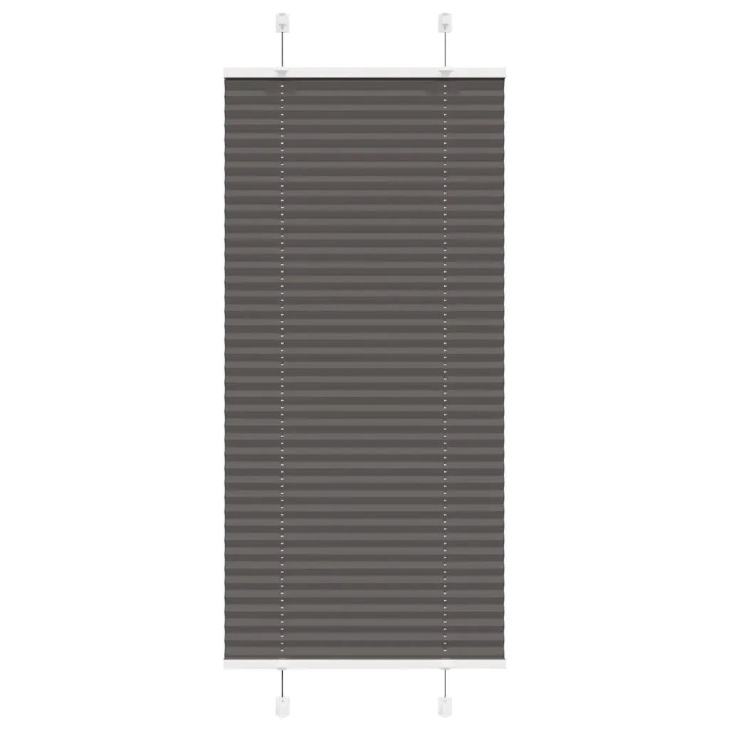 Tenda Plissettata Nera 60x100 cm Larghezza Tessuto 59,4 cm