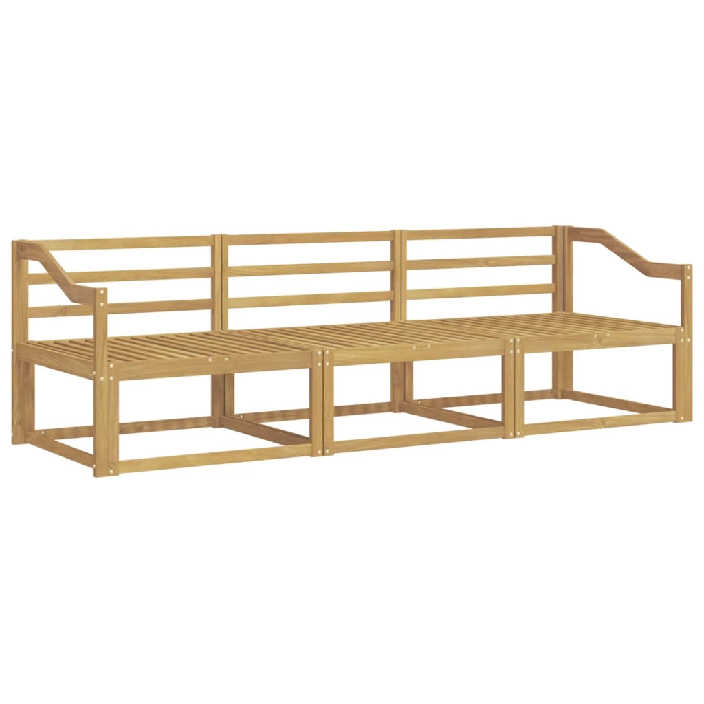 Set di divani da esterno 3 pcs Bianco 245,5 x 83 x 73 cm 3386003