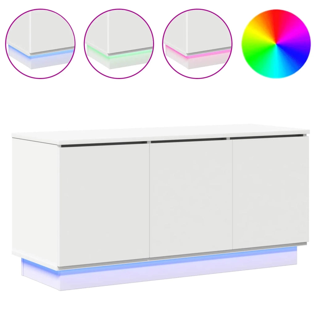 Mobile TV Bianco 100 x 38 x 49 cm Legno multistrato 869666