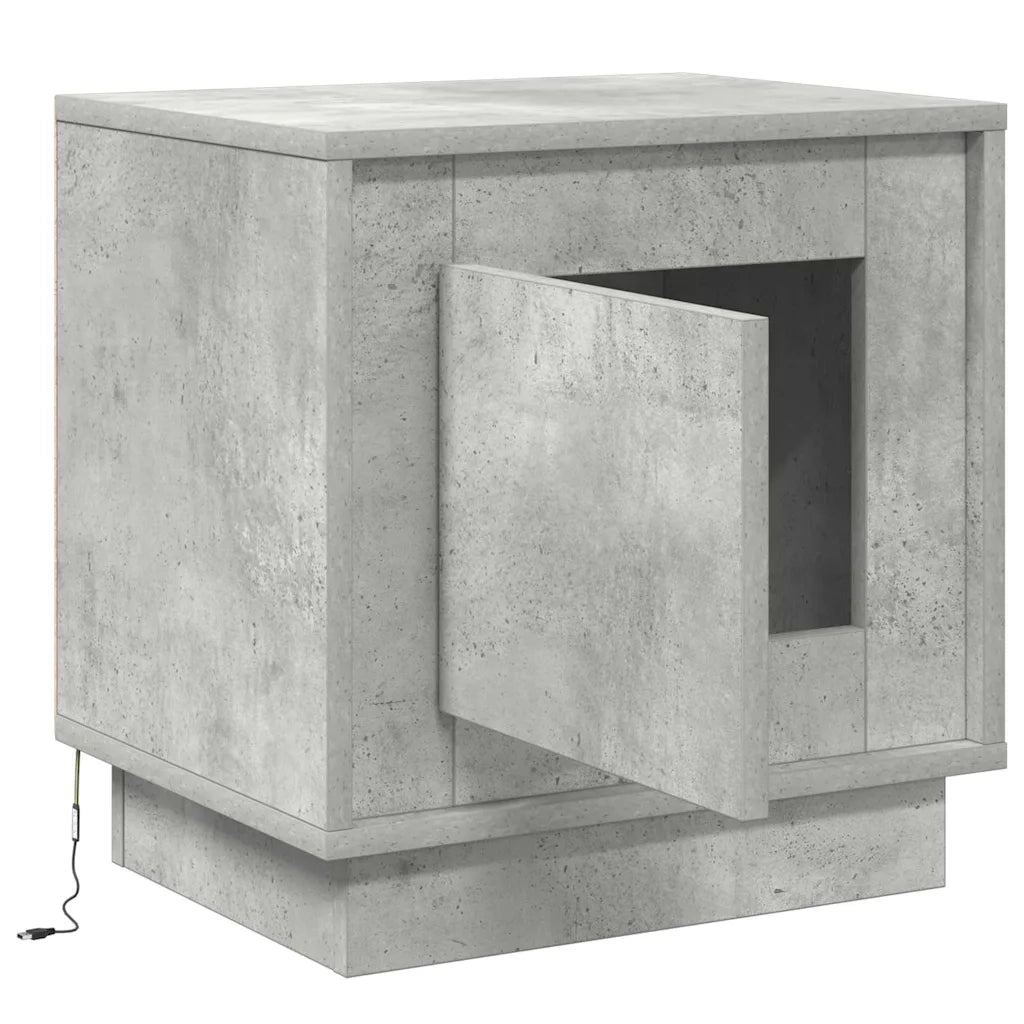 Armadio da Notte 2 pcs Grigio cemento 44 x 34,5 x 45 cm 869569