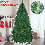 Trade Shop - Albero Di Natale Super Folto Artificiale Verde 180cm Effetto Realistico 832punte -