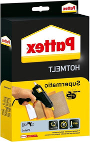 Pistola di colla professionale con regolazione elettronica della temperatura - set di 2 steli di colla