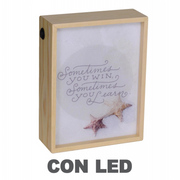 Lampada led scritte cm20x8h26