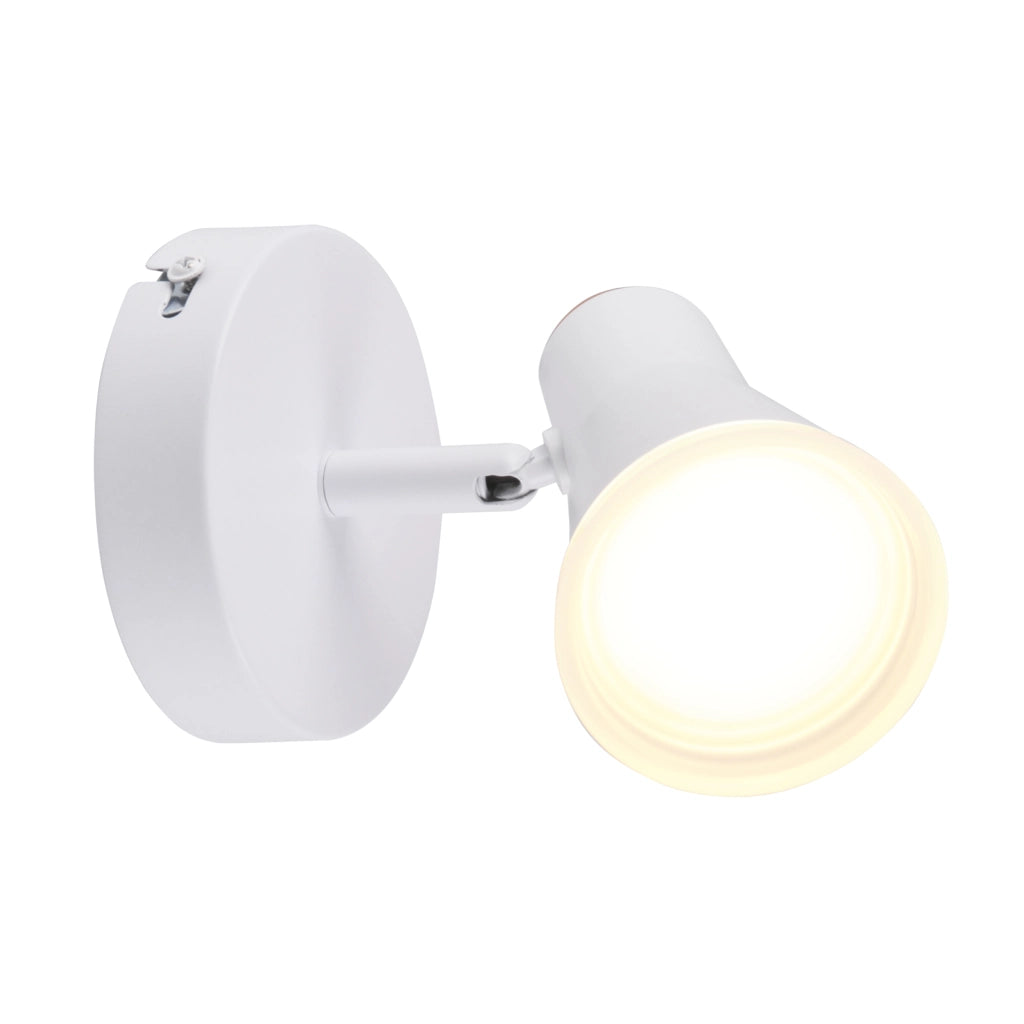 Applique orientabile Polux Berg bianca LED 4,2W 3000K