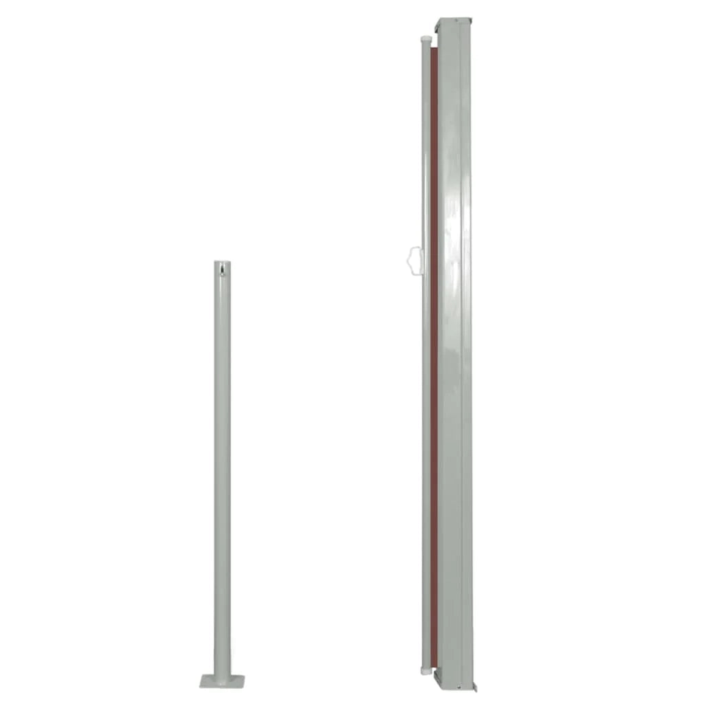 Tenda da sole laterale retrattile/schermo protettivo per patio giardino terrazza balcone 140 x 300 cm marrone 02_0007090