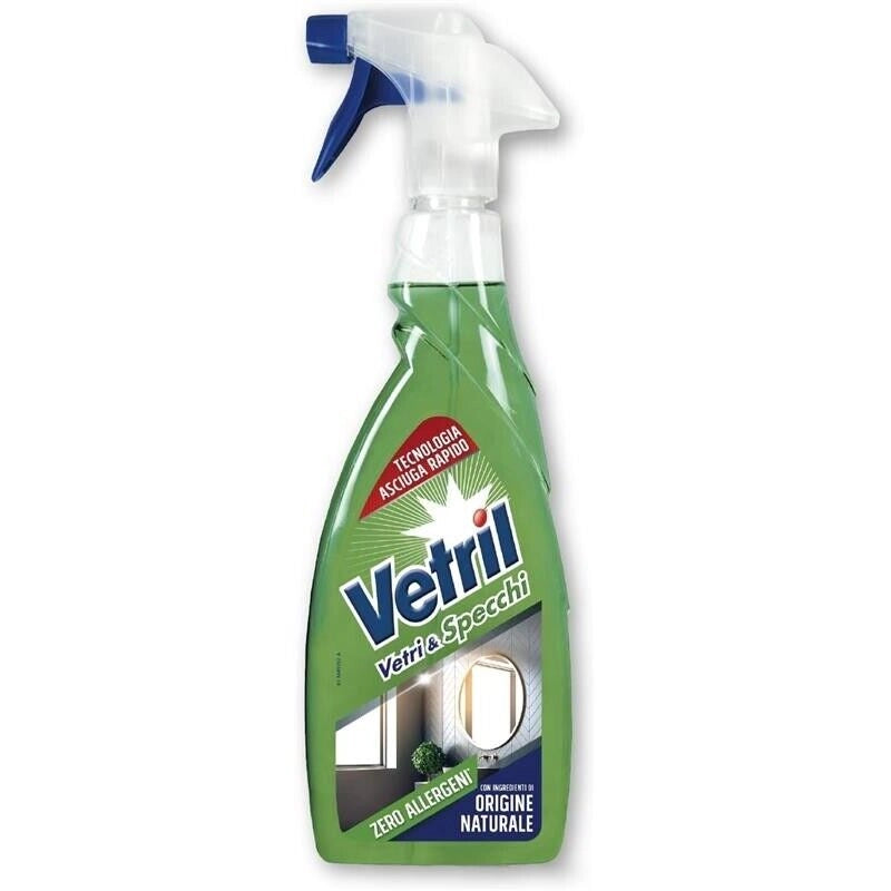 VETRIL DETERGENTE SPRAY NATURAL VETRI DOCCIA ANTICALCARE CON SCUDO ANTIGOCCIA 650 ML